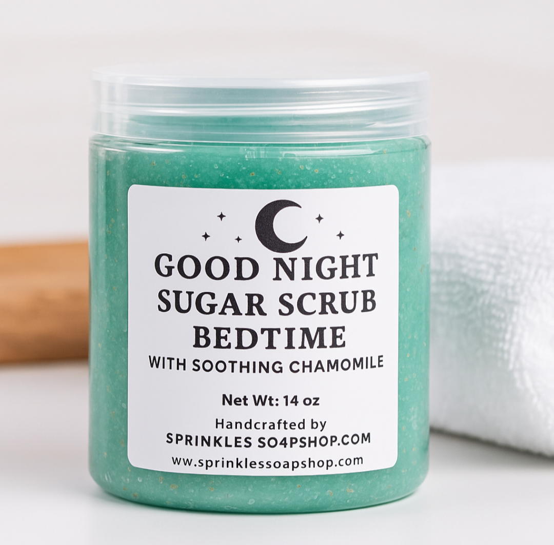 Good Night Sugar Scrub – Bedtime
With Soothing Chamomile 14oz