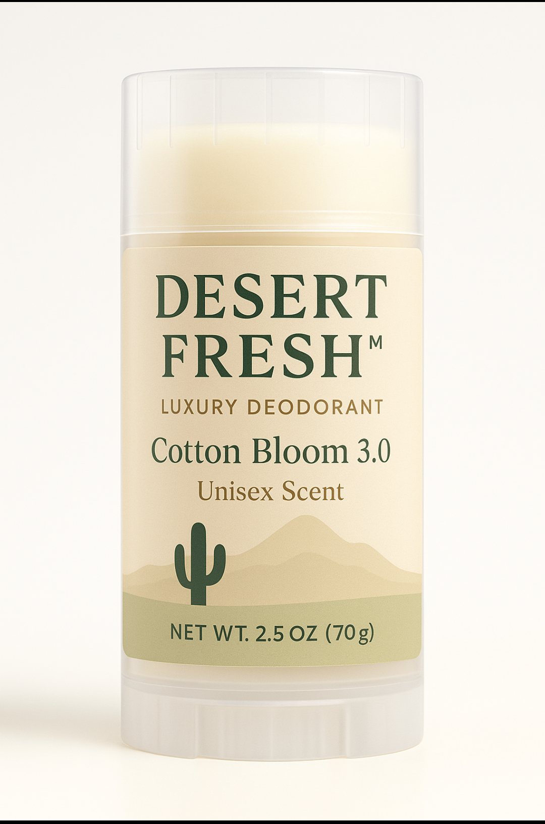 Desert Fresh Deodorant – Cotton Blossom 3.0 (Unisex, 2.5 oz)