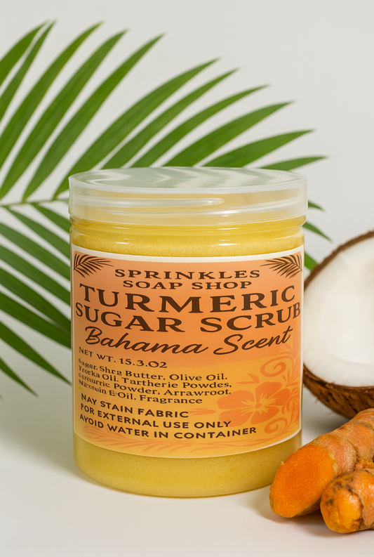 Turmeric Sugar Scrub – Bahama Scent 15.3 oz