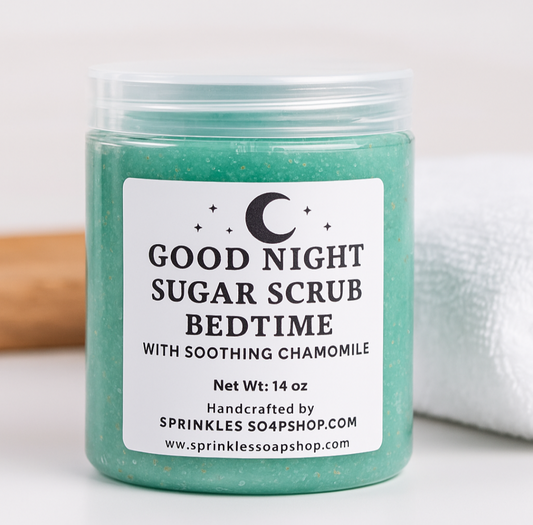 Good Night Sugar Scrub – Bedtime
With Soothing Chamomile 14oz